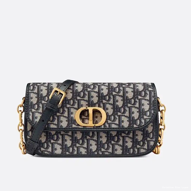 Cheap Oblique Blue Motif Canvas Bag Avenue Dior 30 Montaigne 0406 Luxury